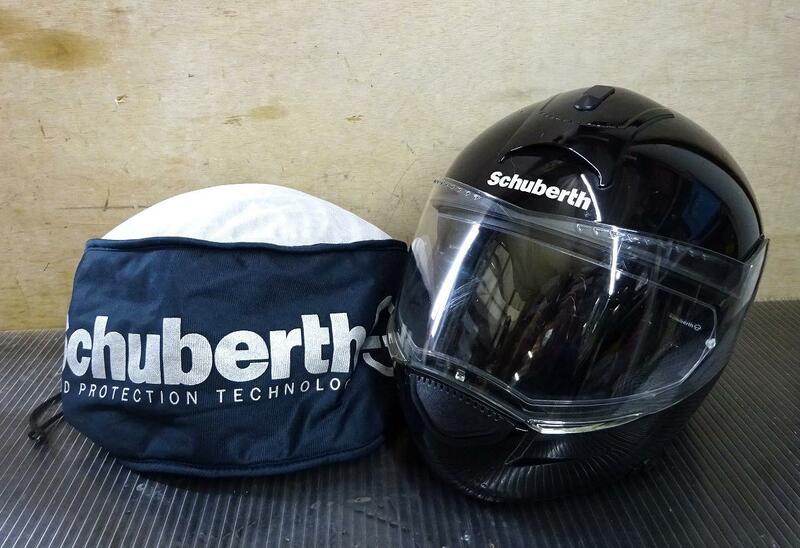 （Nz042389）Schuberth シューベルト C3 フルフェイスヘルメット 黒系 ブラック系 Mサイズ　58-59cm