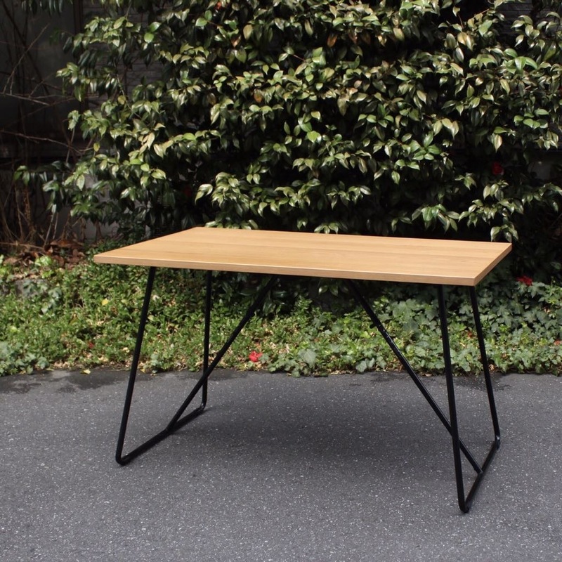 MUJI 無印良品 折りたたみテーブル 幅120cm オーク材 フォールディングテーブル ダイニングテーブル 作業台 ワークテーブル（管理ID：536）