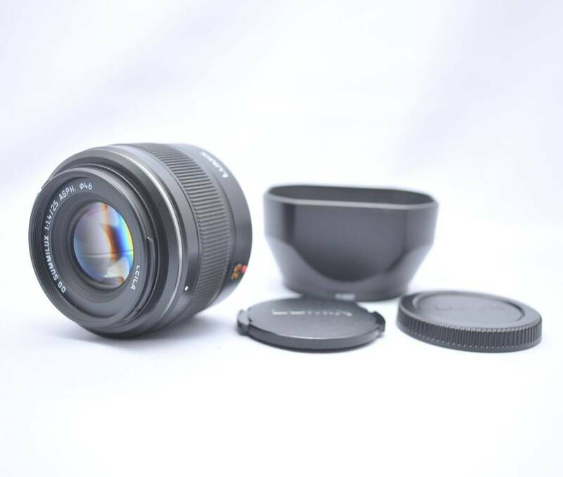 パナソニック Panasonic 単焦点レンズ マイクロフォーサーズ用 ライカ DG SUMMILUX 25mm/F1.4 ASPH. ブラック H-X025