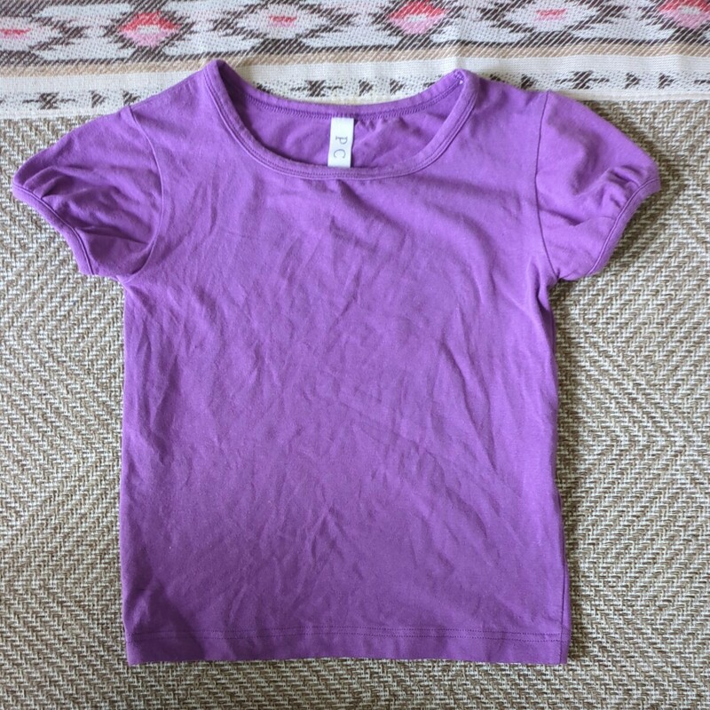 PCI/パルレシフォン★紫　パープル　半そでTシャツ　130ｃｍ