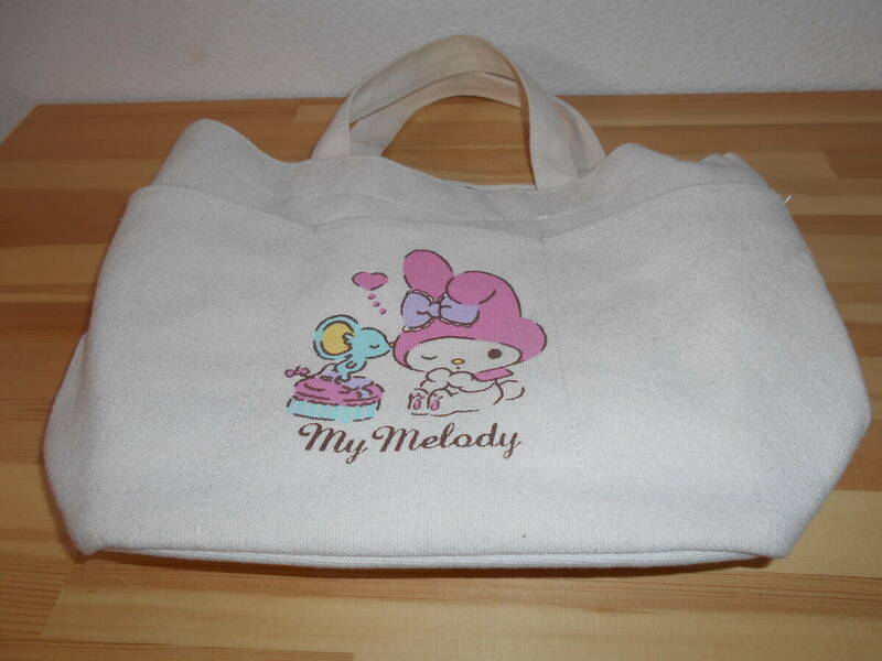 ☆　ｍｙ　melody　☆　ｍｙ　melody　マイメロディ　帆布トートバッグ　『未使用品』　