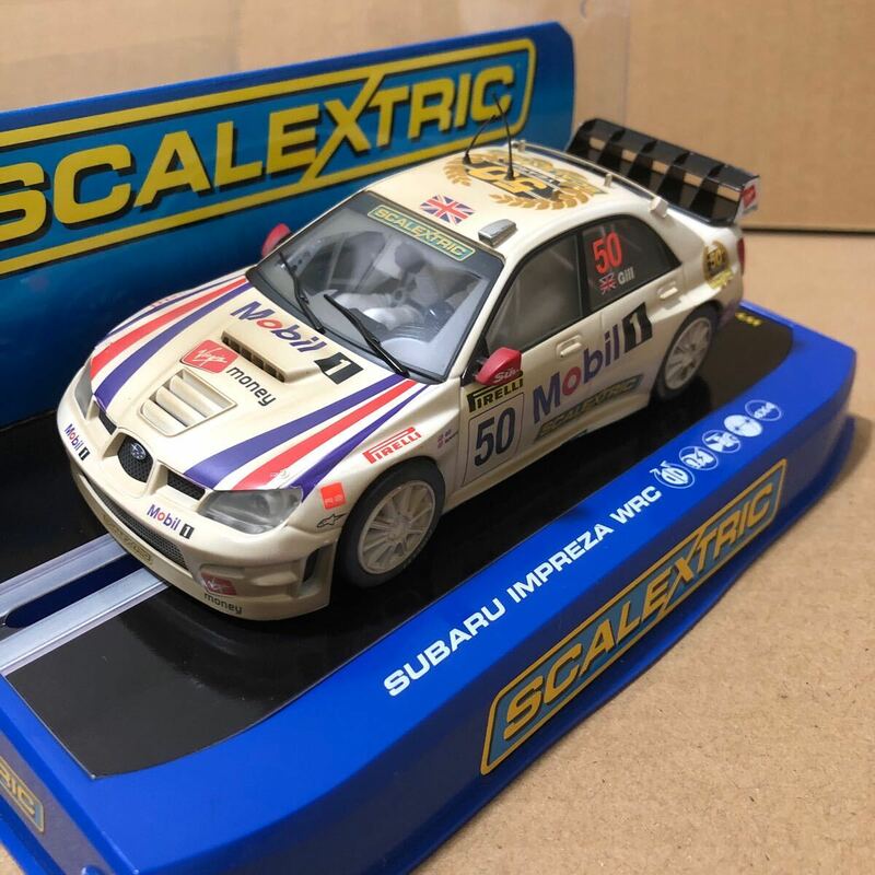 1/32 スロットカー SCALEXTRIC スバル インプレッサ WRC 50周年記念モデル フロントモーターベルト四駆 汚し塗装 特別モデル