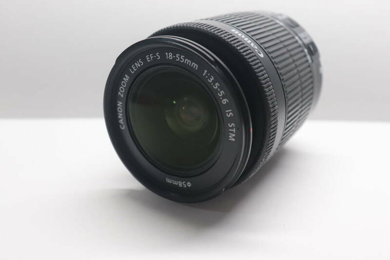 キャノン Canon EF-S 18-55mm F/3.5-5.6 IS STM Lens 動作確認済　[Y0061］