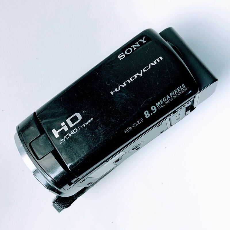 ビデオカメラ SONY HDR-CX270V 中古 動作品 本体＋ACケーブルのみ VIDEO CAMERA 12年製 55x EXTENDED XOOM GPS ソニーハンディカム 8.9MEGA
