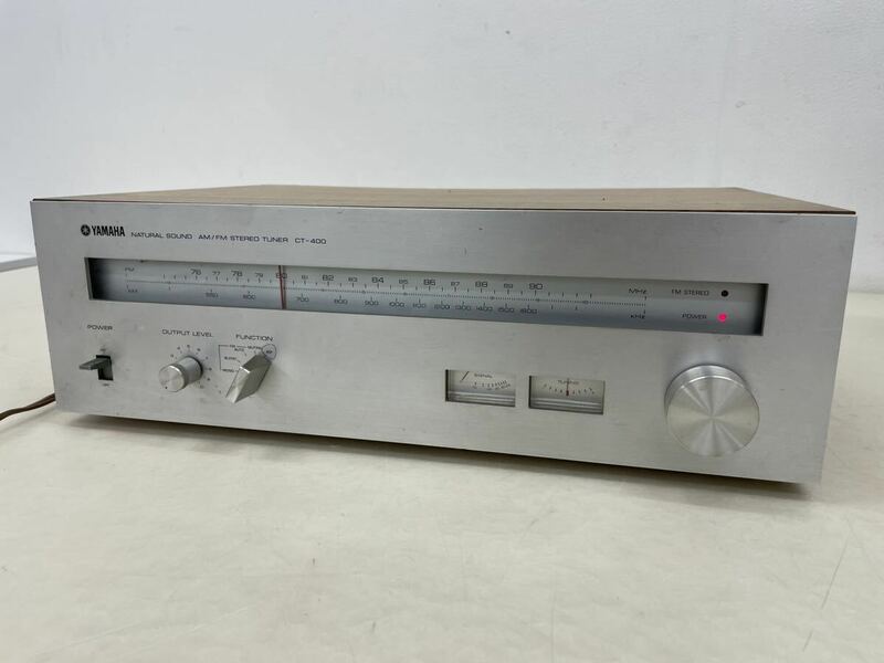 YAMAHA ヤマハ CT-400 AM/FM ステレオチューナー オーディオ機器 NS SERIES NATURAL SOUND STEREO TUNER 中古現状品