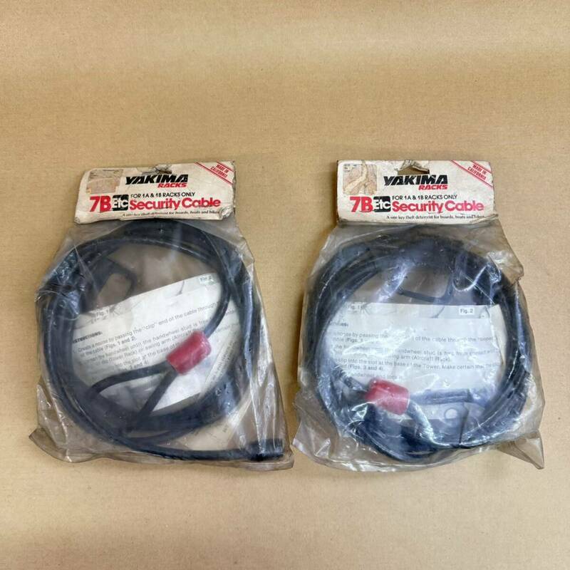 新品 未使用 YAKIMA ヤキマ 7B Security Cable for 1A & 1B ルーフラック用 2点セット SHSH0037-2