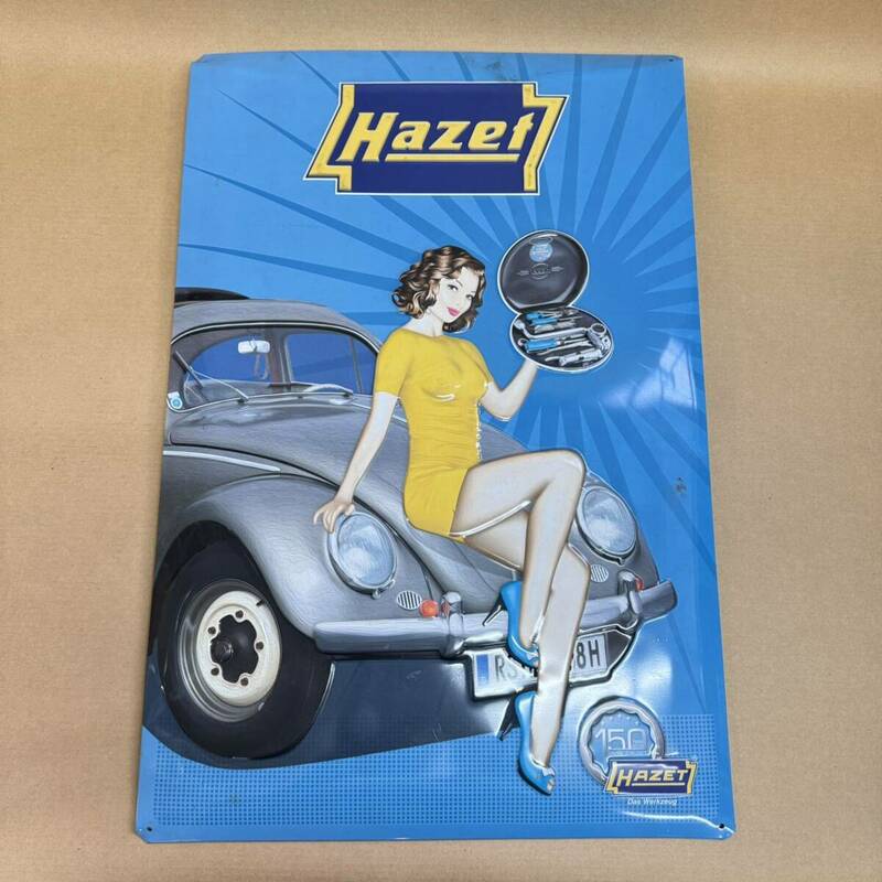 中古 HAZET ハゼット 150周年記念 メタルプレート SHSH0045-25d