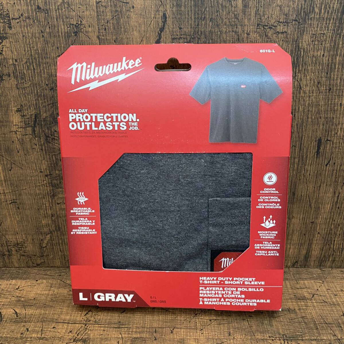 新品 未使用 未開封 Milwaukee ミルウォーキー POCKET T-SHIRT GRAY / L ポケット Ｔシャツ グレー サイズ/L SAHI0021-fs