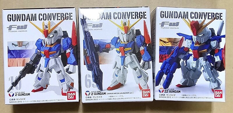 ガンダムコンバージ GUNDAM CONVERGE　Ζガンダム2種　ΖΖガンダム　FW