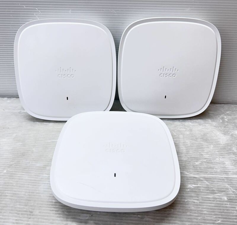 CISCO/シスコ 無線アクセスポイント (C9115AXI-Q) 3台まとめ売り Catalyst9115AXシリーズ Wi-Fi ジャンク品