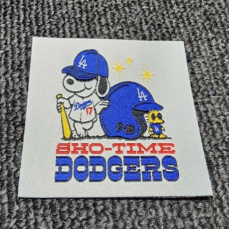 新品　アイロンワッペン　パッチ　Dodgers 大谷翔平選手　Shotime　ロサンゼルス　ドジャース　LA　スヌーピー