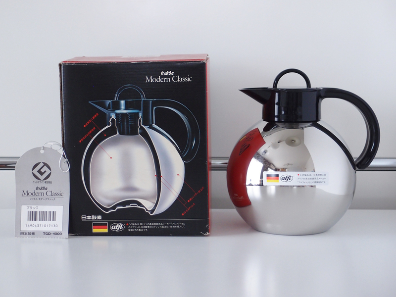 alfi ×日本酸素 ポット TGD-1000！アルフィ社 kugel 1.0L シャトル 鏡面 ステンレス製魔法瓶 グッドデザイン 西ドイツ製 ビンテージ 80s