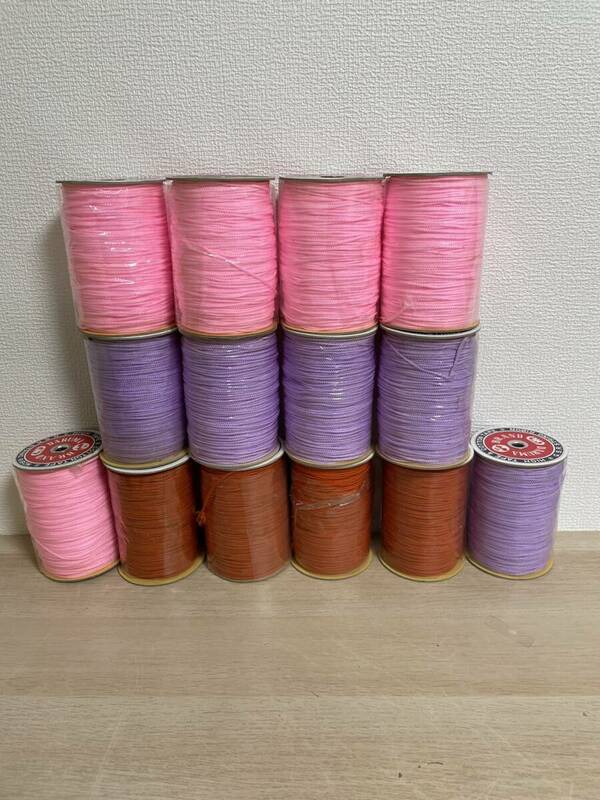 1円スタート　糸　裁縫　ダルマブランド　　ハンドクラフト　ピンク　紫　茶　未使用