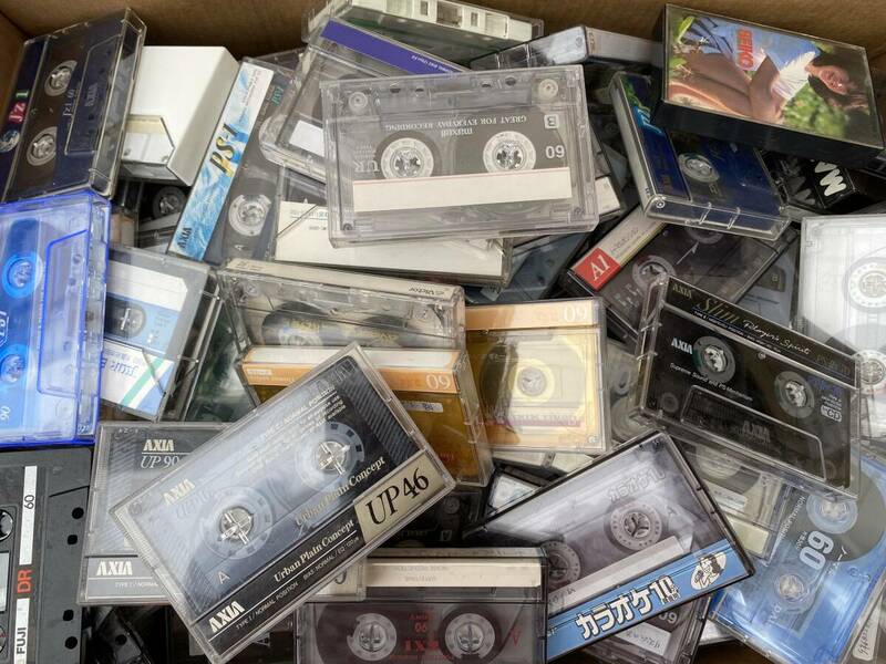 カセットテープ　大量まとめセット　TDK　SONY　maxell　AXIAなど　約258本　中古現状