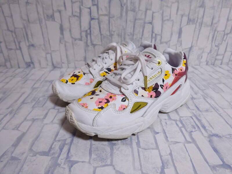 HER Studio London x adidas Originals FALCON スニーカー 花柄 白 レディース 23.5cm US.6.5 アディダス ハースタジオロンドン ファルコン