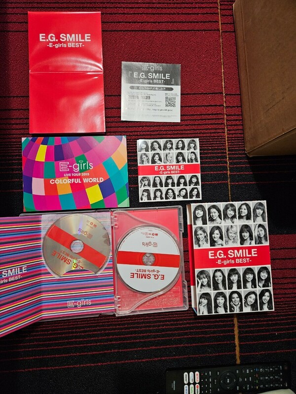 E.G. SMILE E-girls BEST (1CD + 3DVD）4枚セット ミュージッククリップ ライブ dvd 邦楽 cd disc1無し！A0773