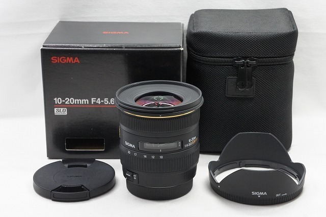 【適格請求書発行】美品 SIGMA シグマ AF 10-20mm F4-5.6 EX DC HSM Canon キヤノン EF-Sマウント APS-C 元箱付【アルプスカメラ】240420n