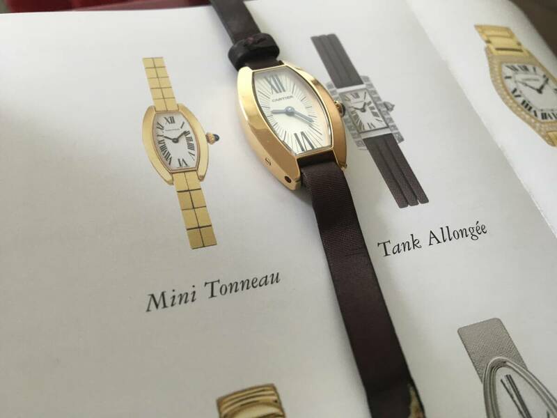 レディース腕時計　製品名：ミニトノー　ピンクゴールド（カルティエ）
