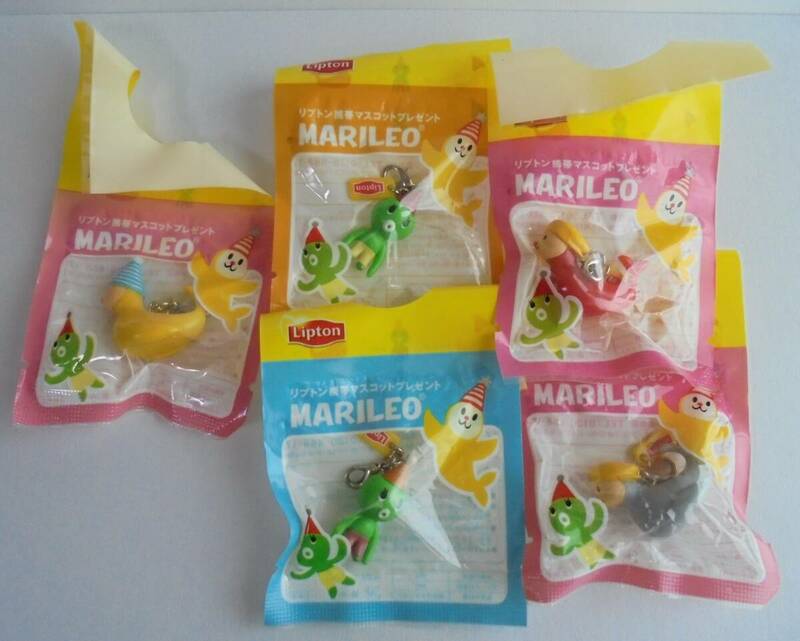 レア Lipton　MARILEO　携帯マスコット　5種　リプトン　マスコット　チャーム　未開封　