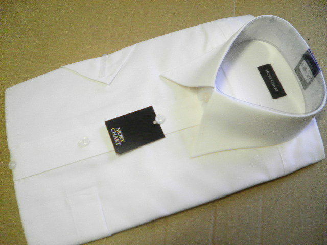 MORY CHART*サイズ S 37-半袖*Yシャツ 形態安定加工