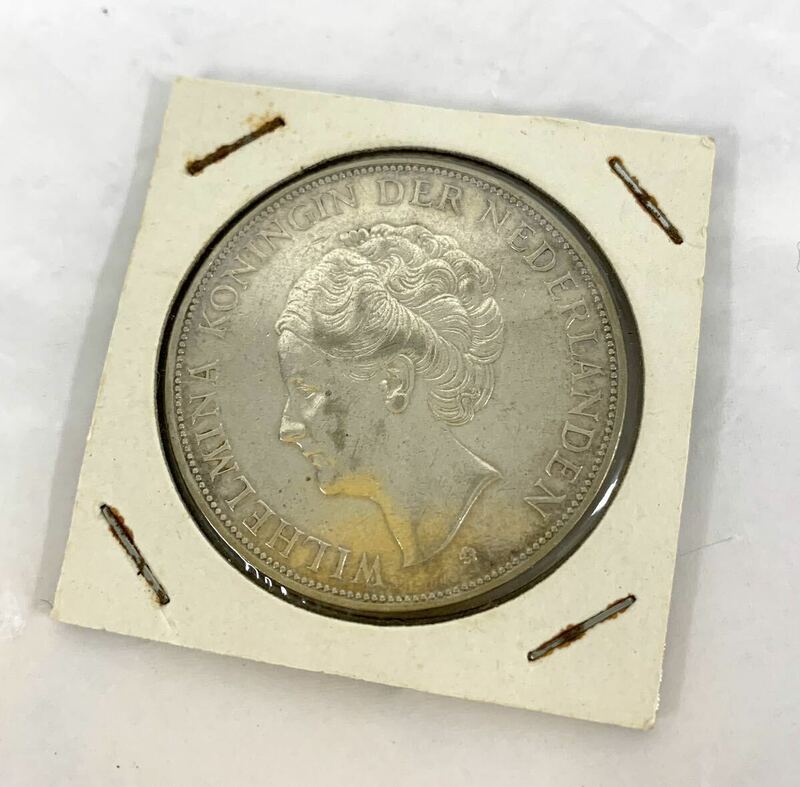 オランダ 現状品 コイン 21/2 グルデン1931年 銀貨 カ4