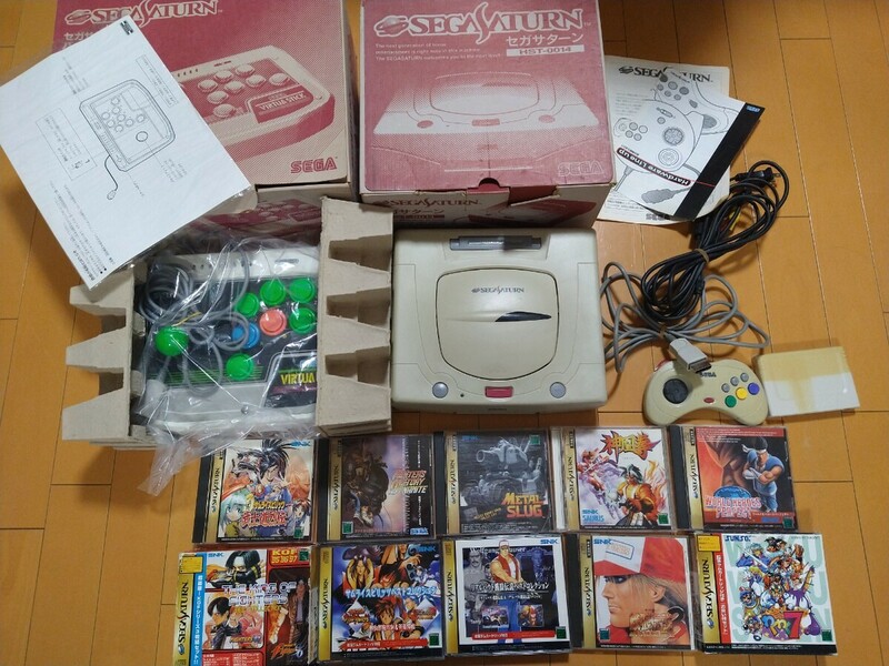 セガサターン 本体 バーチャスティック ネオジオ SNK 格ゲー 10本セット