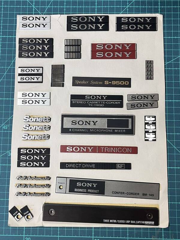 ☆ 中古？ 【SONY】 オーディオ機器のエンブレムセット B ☆彡