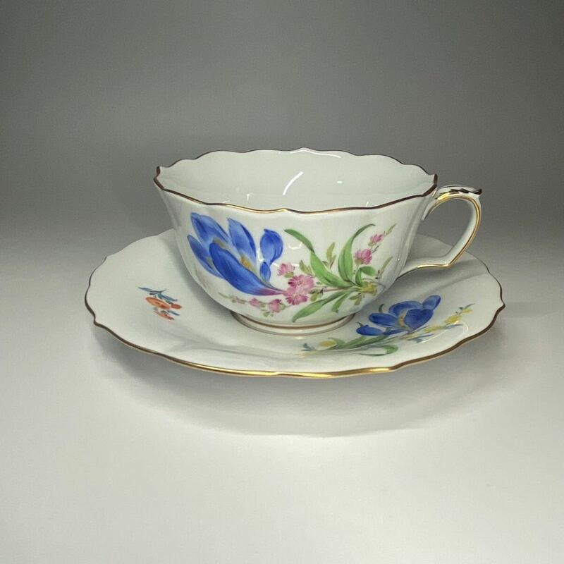 マイセン カップ ソーサー Meissen 花柄 フラワーブーケ ドイツ王立 西洋美術 ティーカップ コーヒーカップ 洋食器