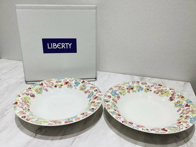 A3/17⑦ 未使用 NIKKO ニッコー LIBERTY 花柄 食器 プレート 未使用 保管現状品