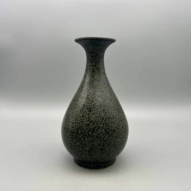 中国 花瓶 官窯 青磁 宋代 時代物