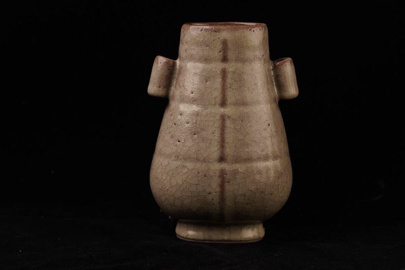 中国 花瓶 官窯 白磁 宋代 時代物 花生 古玩 美術