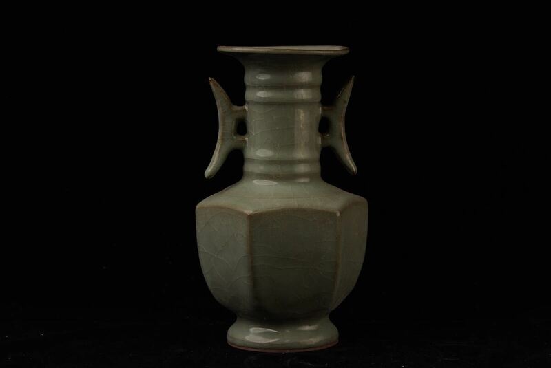 中国 古玩 中国美術 花瓶 汝窯 青磁 置物 古董 骨董 時代物