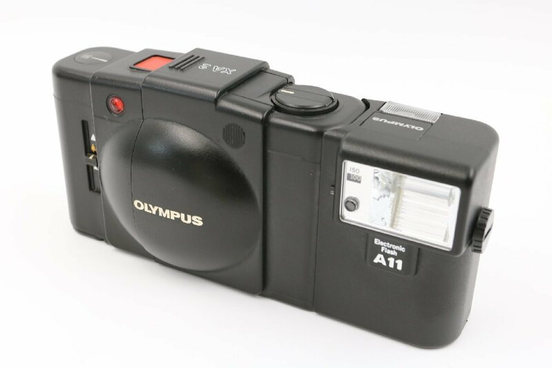 《動作保証》 オリンパス OLYMPUS XA2 D.ZUIKO 35mm F3.5 +A11 フラッシュ付　コンパクト フィルムカメラ -#U538
