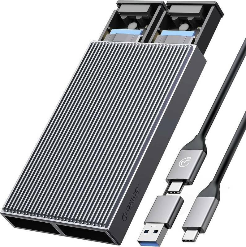 Dual M.2 SATA+NVMe ORICO M.2 SSD 外付けケース M.2 NVMe SATA SSD ケース M K