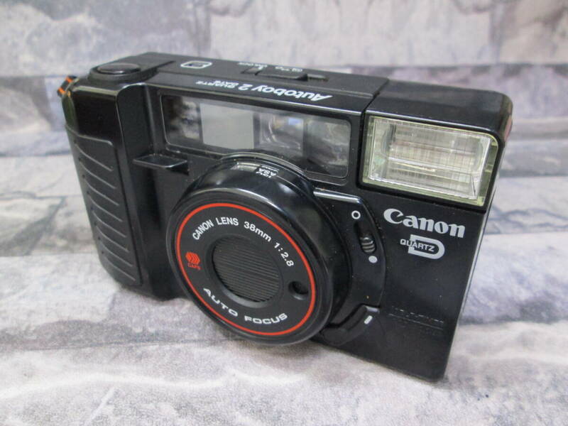 m1499 Canon キャノン Autoboy 2 QUARTZ DATE QD 未動作確認 カバー付き 中古品 ゆうパック60サイズ 1円～ 同梱OK