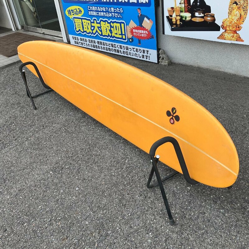 f002 X 【引取限定】【堺市】TSSC ロングボード サーフボード サーフィン 現状品 約280cm
