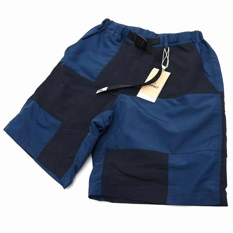 C05246 新品 GRAMICCI for ADAM ET ROPE ショートパンツ【サイズ：S】ネイビー NYLON ACTIVE SHELL SHORTS グラミチ アダムエロぺ