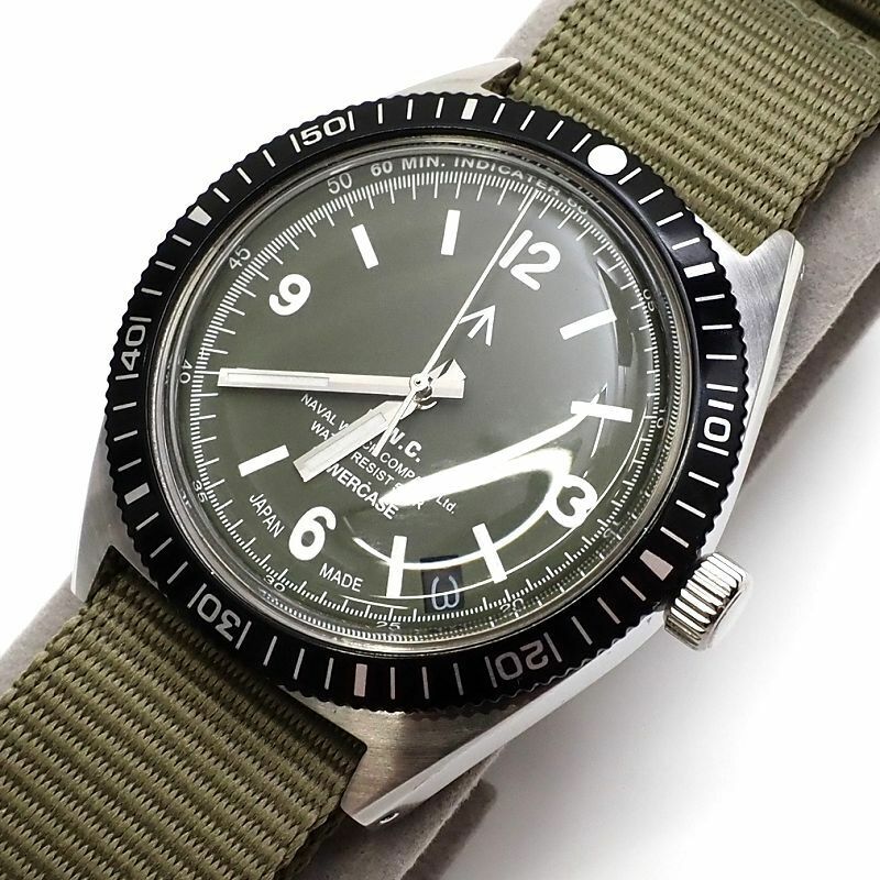 C05176 新品 NAVAL WATCH Produced by LOWERCASE 腕時計 カーキ FRXB011 クオーツ ナバルウォッチ ローワーケース メンズ