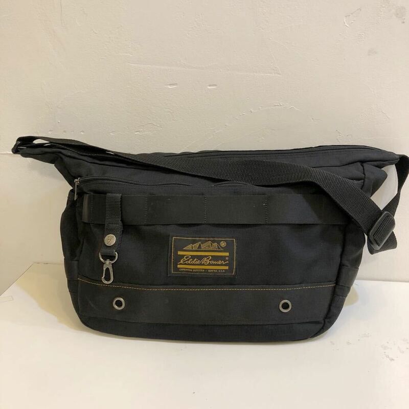 Eddie Bauer エディーバウアー ショルダーバッグ ブラック 023-9244 304238 斜めがけ メンズ 鞄 used品