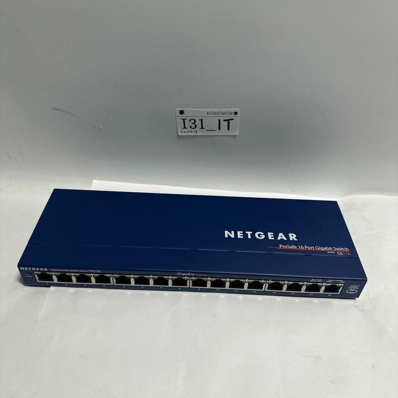 「I31_1T」送料無料NETGEAR スイッチングハブ 16ポート GS116v2 現状動作品(240419)