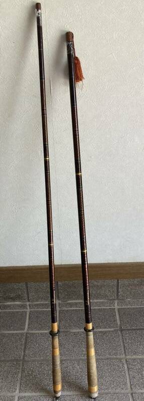 美品 2本セット DAIWA ダイワ KEVLAR CARBO 波紋 超硬13 硬調11 ケブラーカーボ 13尺 11尺 鯉 鯉竿 コイ 延竿