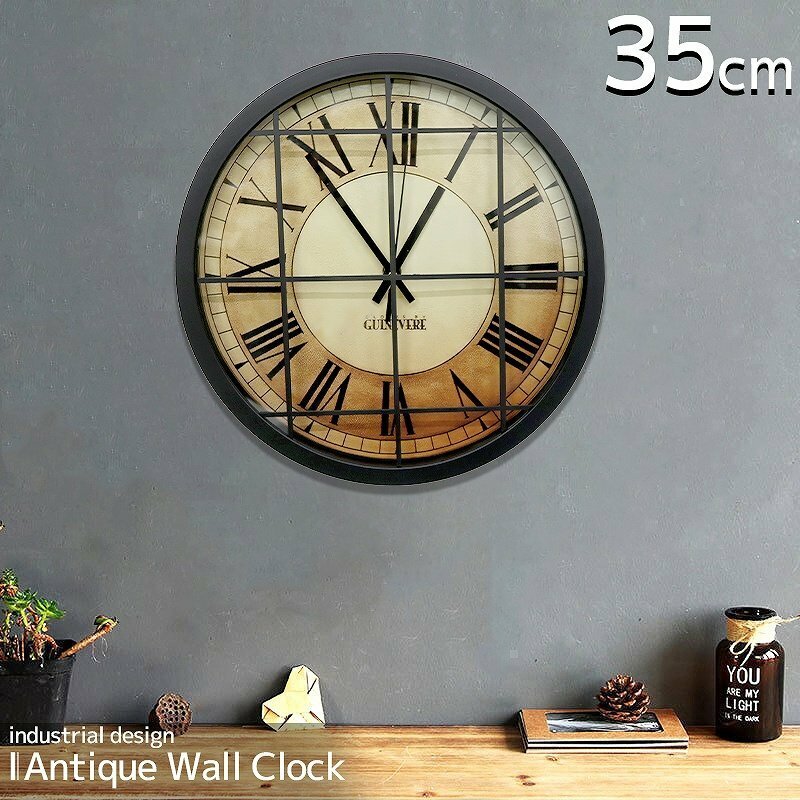 壁掛け時計 おしゃれ 壁時計 時計 壁掛け 掛時計 かべ掛け時計 シンプル レトロ ウォールクロック アンティーク インダストリアル BT-139