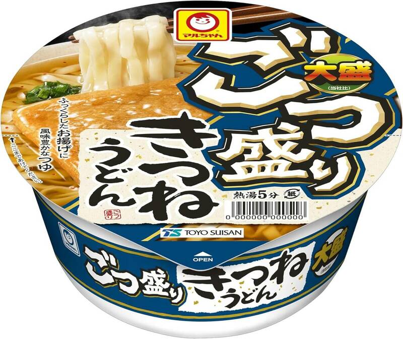 マルちゃん ごつ盛り きつねうどん 108g×12個