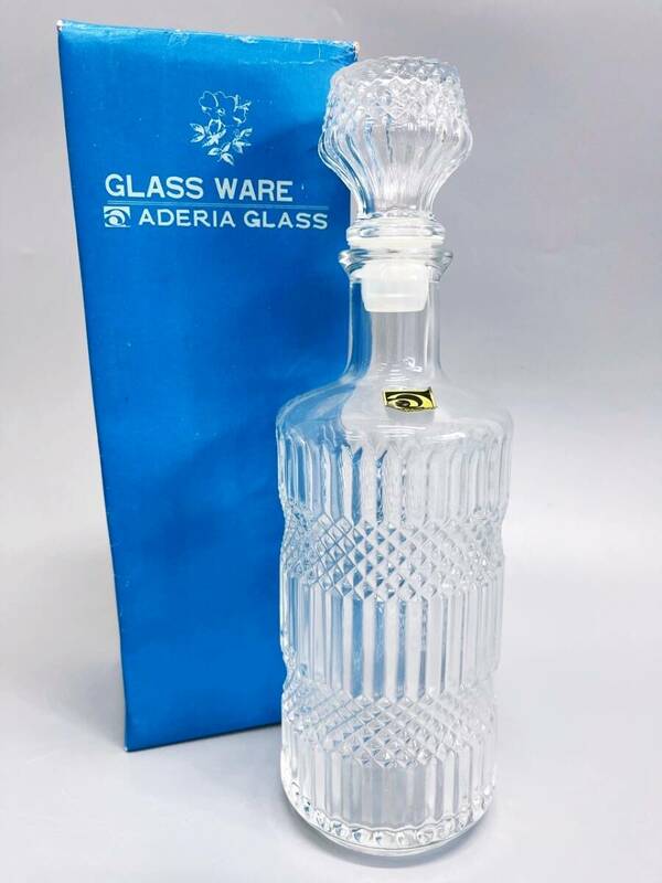 アデリアグラス ADERIA GLASS デカンタ 箱あり ウイスキーデキャンタ ガラス製 カットガラス ガラス容器 保管品 水差し