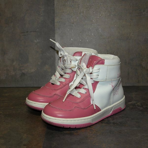 Dior◇ディオール・子供用バスケットボールシューズ◇26サイズ・イタリア製　ピンク×ホワイト　美品