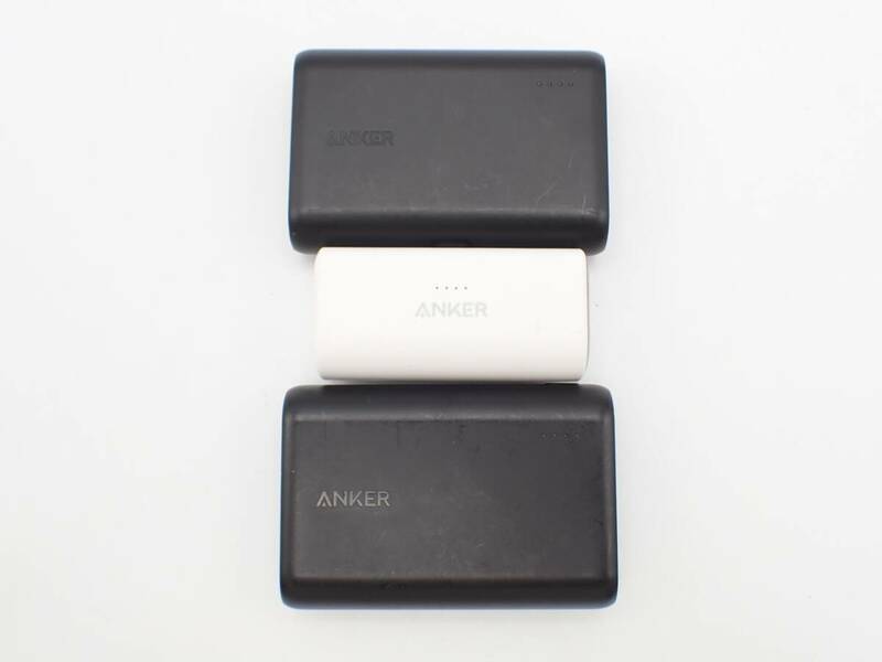 通電確認済み☆Anker アンカー モバイルバッテリー 5000Ah/10000Ah PSEマーク Bタイプ/Cタイプ ３点まとめ/86399