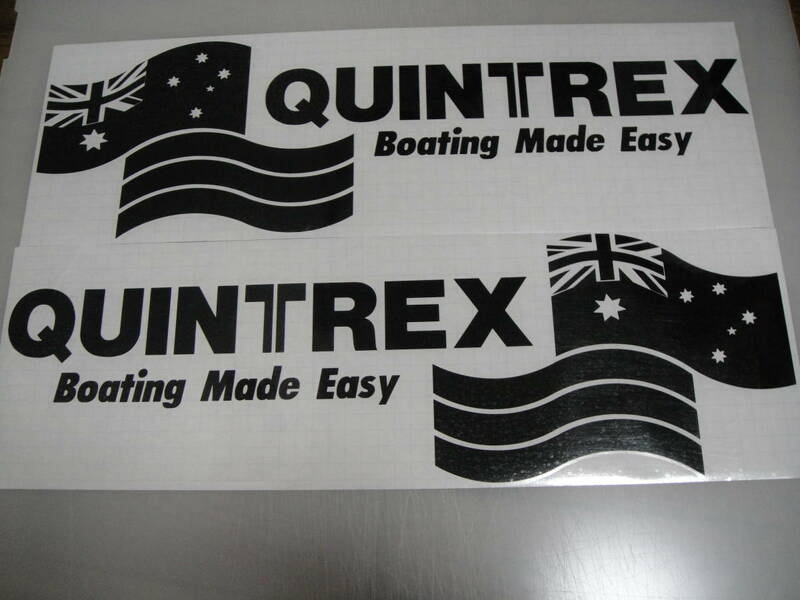 送料込　QUINTREX クイントレックス　左右セット　506ｍｍ　ステッカー　デカール　耐候６年 40色 Explorer エクスプローラー