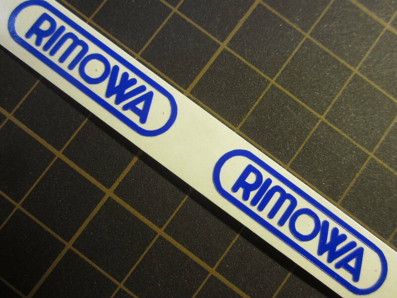 作成代行 RIMOWA リモワ ステッカー　79ｍｍ　２枚 ハイグレード耐候６年oracal651 40色以上から選べます。