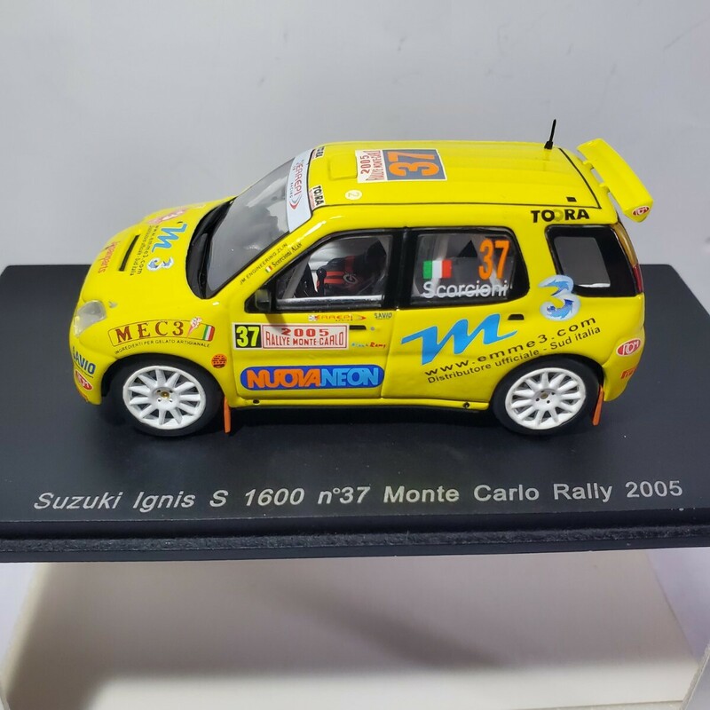 Spark 1 /43「 SUZUKI Ignis S1600 n°37 Monte Carlo Rally 2005」 スズキ イグニス（スイフト） モンテカルロラリー 未使用 196