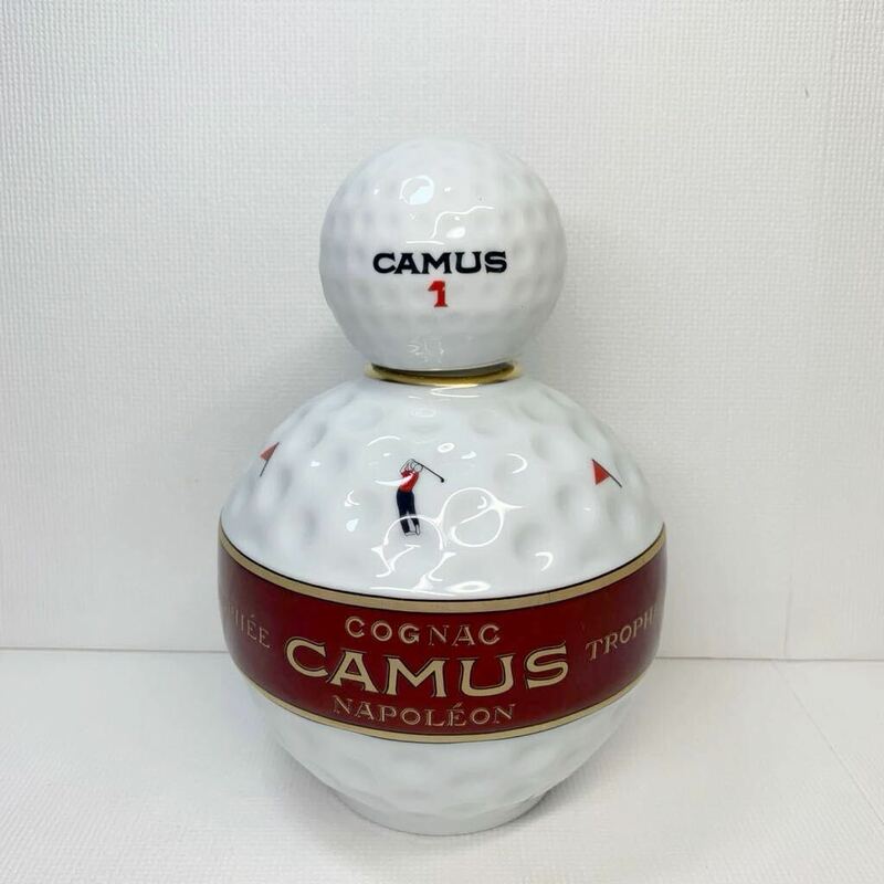 CAMUS　カミュ　ナポレオン　ゴルフボール型陶器ボトル　陶器ボトル　【空ボトル】